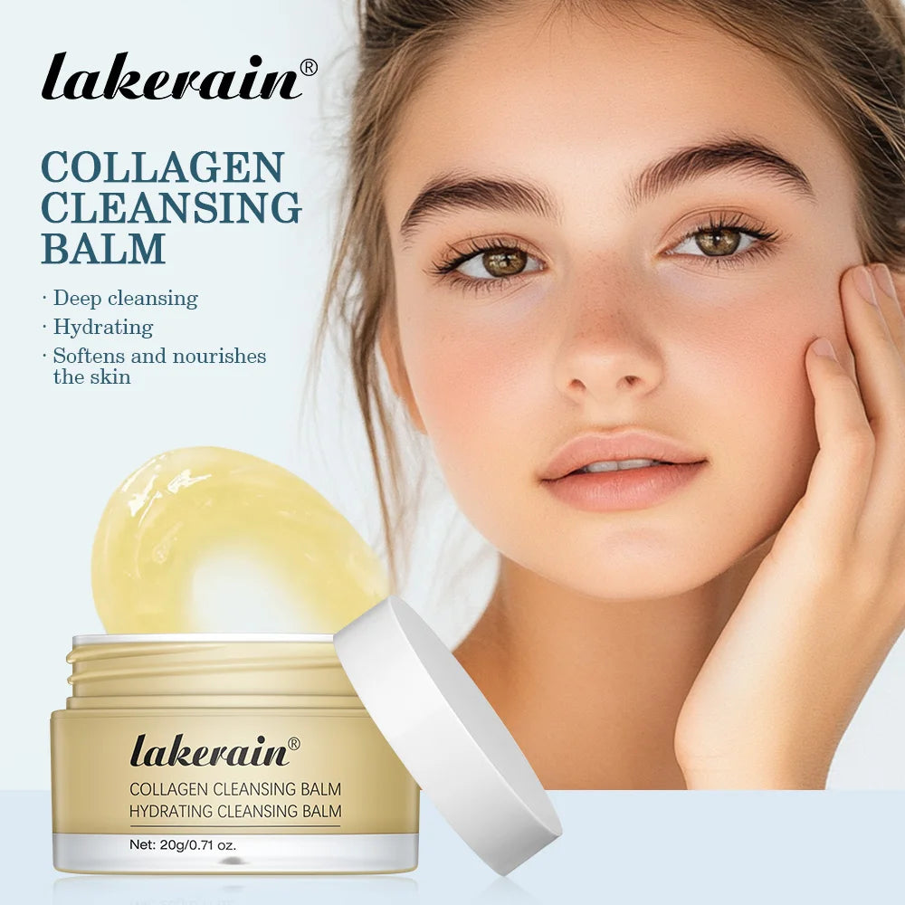Lakerain Collagen Cleansing Balm Makeup Remover & Deep Cleanser - 1