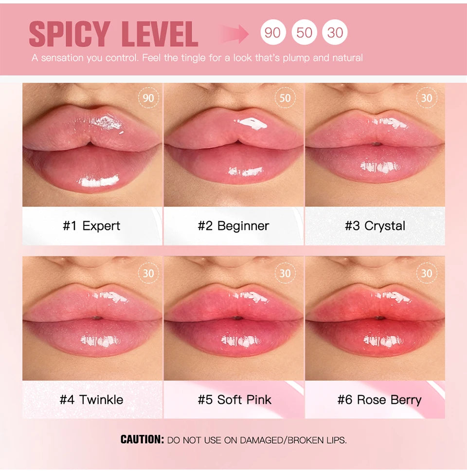 Instant Plumper Lip Gloss High Shine Moisturizing Lip Serum