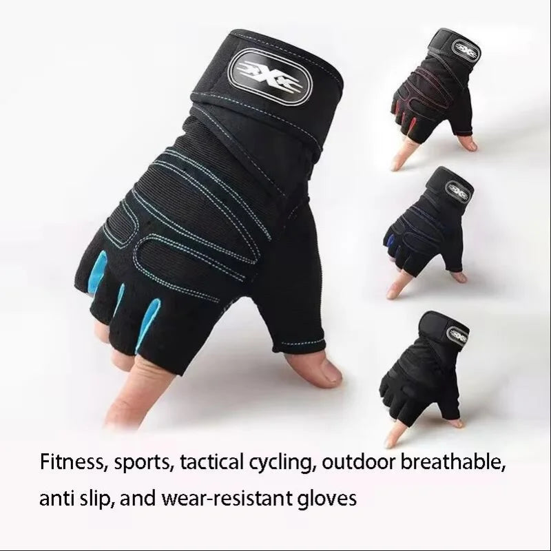 Half Finger Fitness Gloves Tactical Cycling Workout Sports Gear - 1
