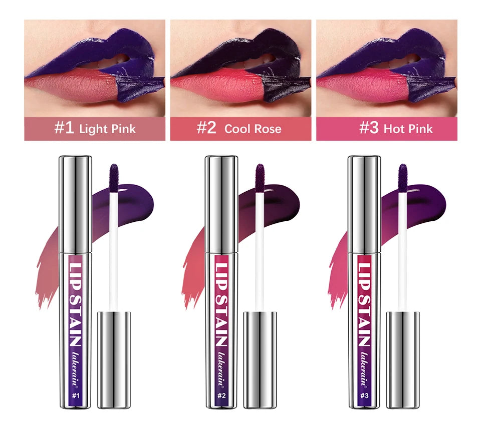 Lakerain Peel Off Lip Stain Long Lasting Waterproof Lip Tint Set - 8