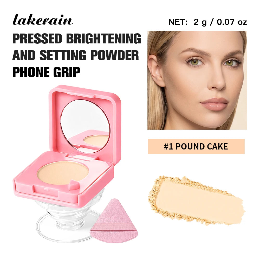 2 in 1 Pressed Powder and Phone Grip Oil Control Compact Makeup - 25