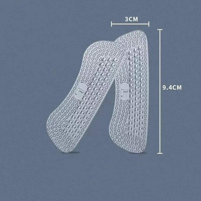 Silicone Heel Grips Anti Slip Shoe Inserts for Women Heel Protectors - 12