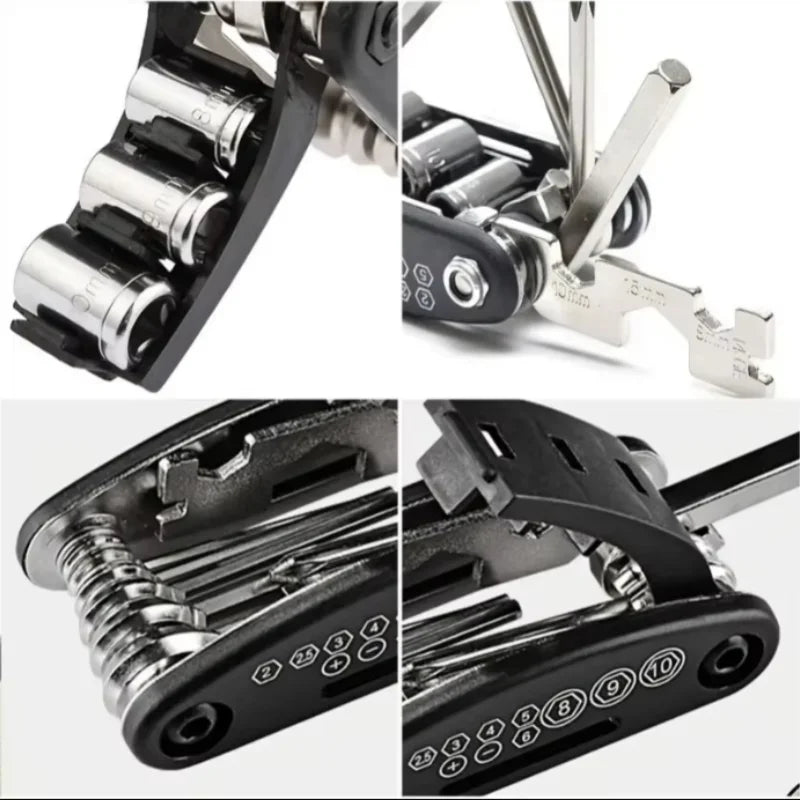 16-in-1 Bike Multitool Portable Cycling Repair Kit for Mountain Road Bikes