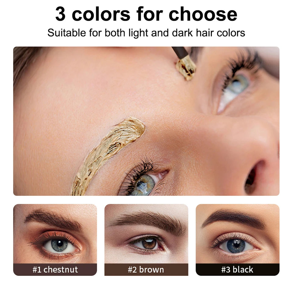 Lakerain Eyelash And Brow Tint Kit Waterproof Eyebrow Makeup Dye Set
