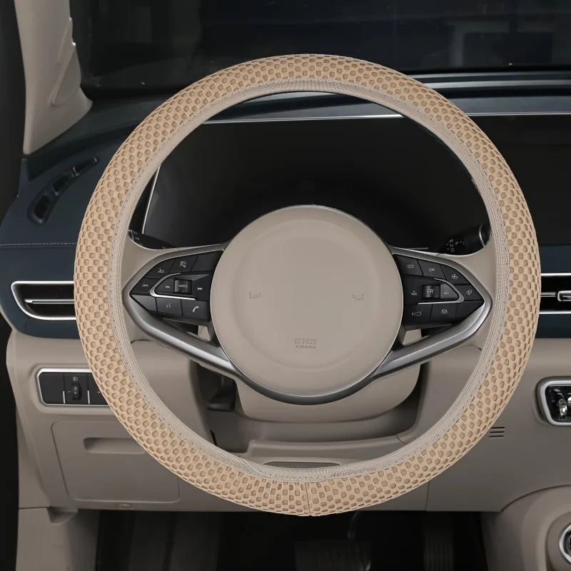 Universal Steering Wheel Cover 3D Massage Mesh Non Slip Elastic Grip - 11