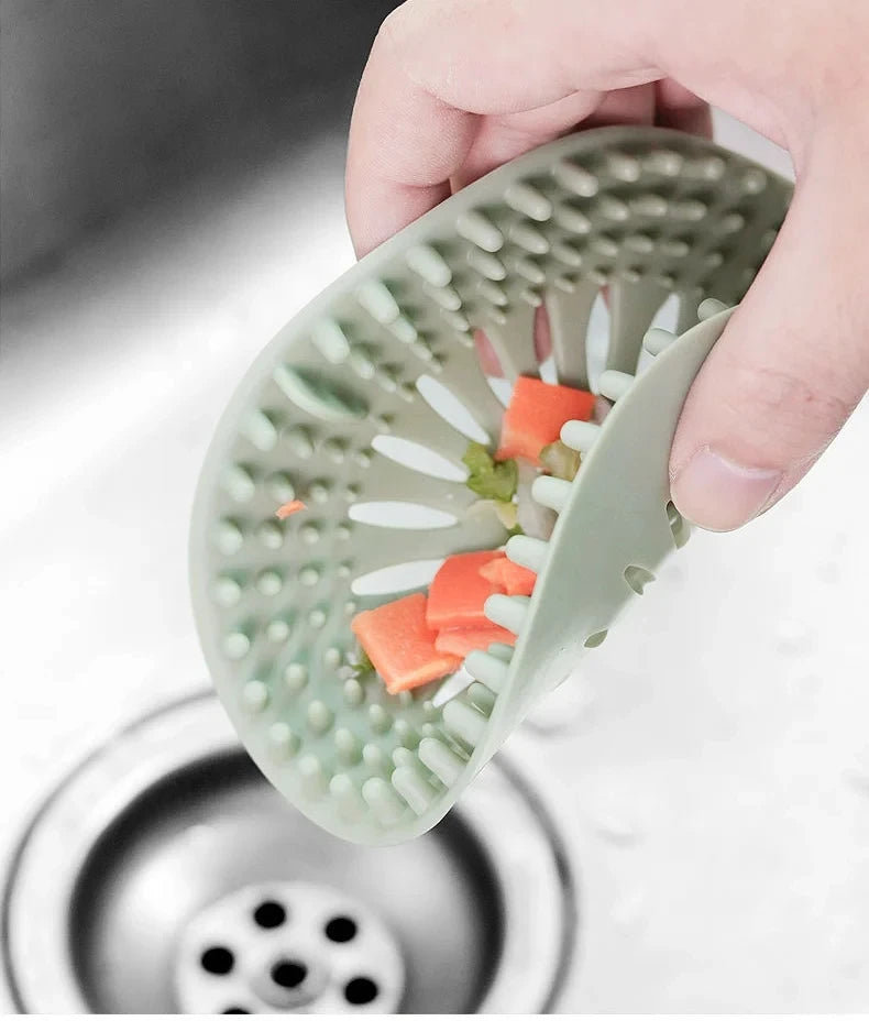 Silicone Sink Strainer Hair Catcher Drain Protector for Shower Bathtub