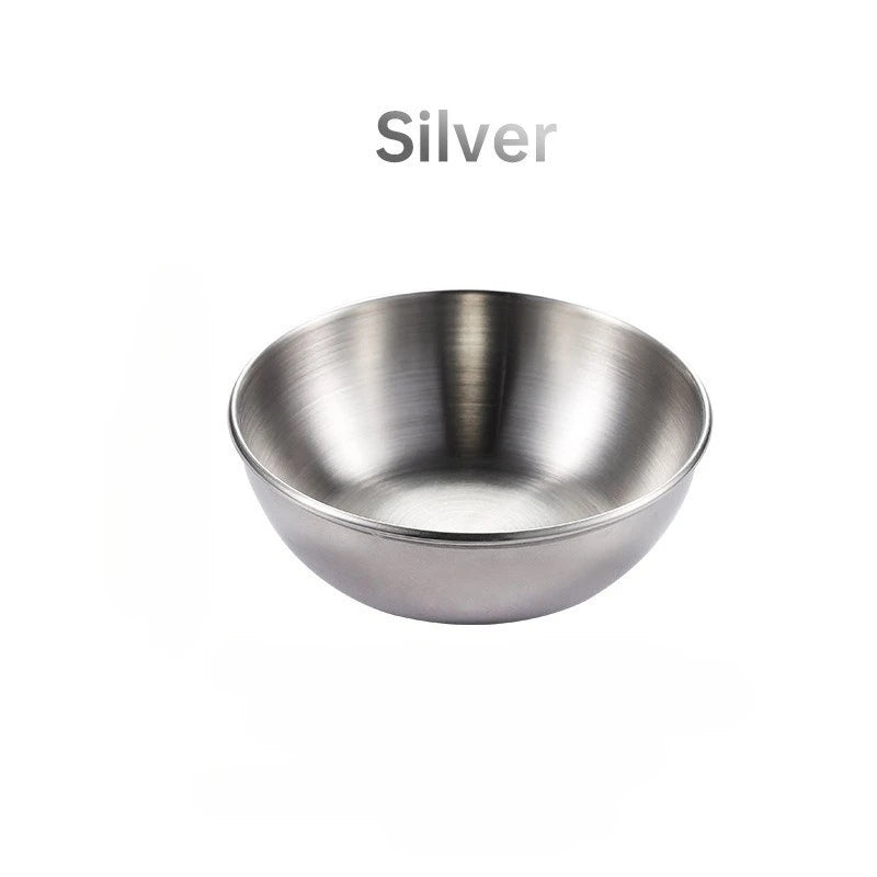 4PCS Stainless Steel Sauce Dishes Gold Appetizer Serving Bowls Set - 18