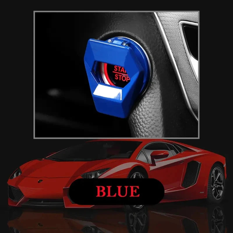 Car Engine Start Stop Button Cover Ignition Switch Protector Flip Cap