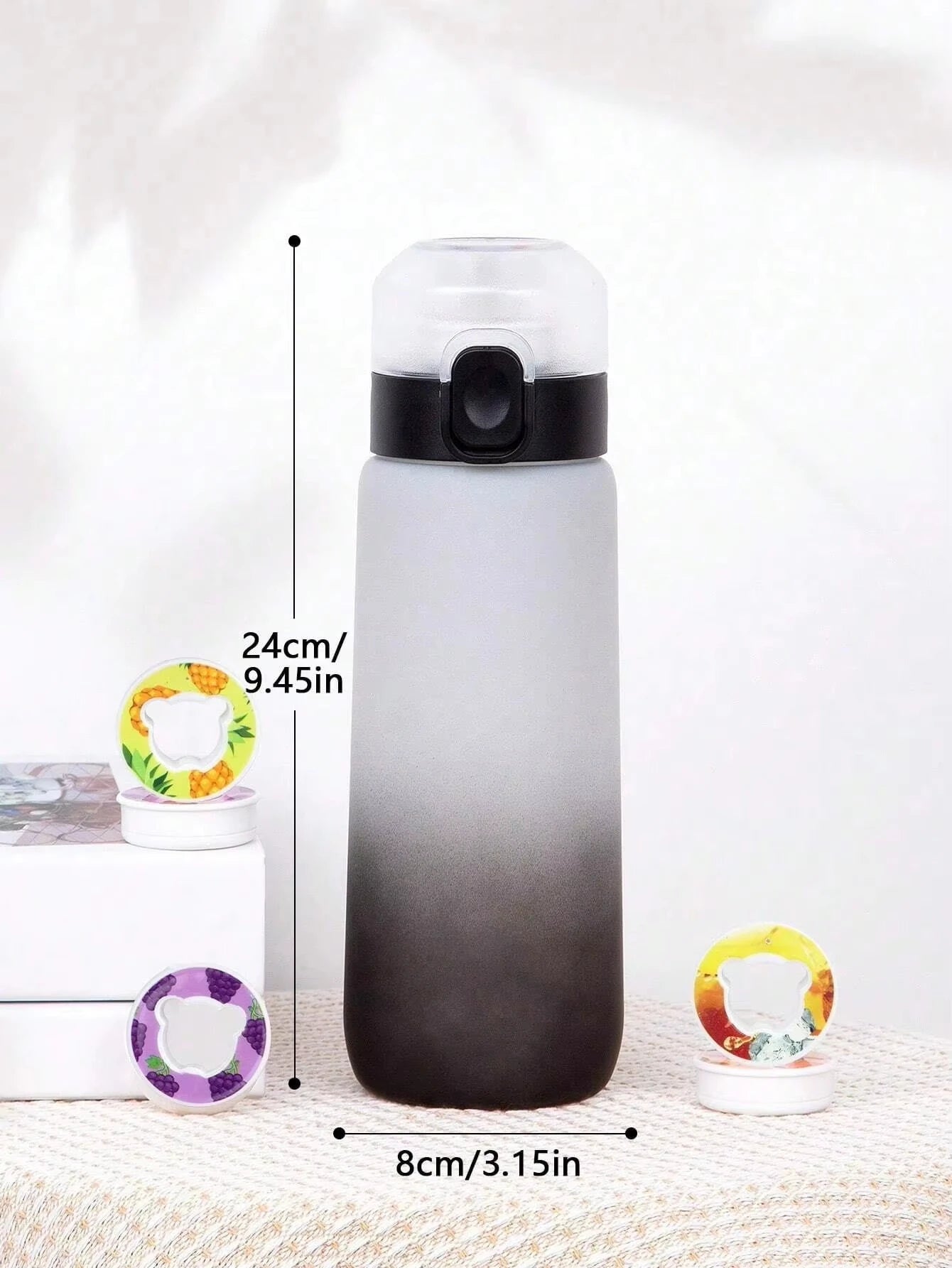 650ml Flavored Water Bottle Scented Air Infused Sports Cup with Pod