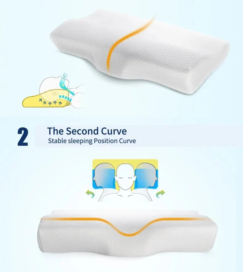 Orthopedic Memory Foam Cervical Pillow for Neck Pain Relief