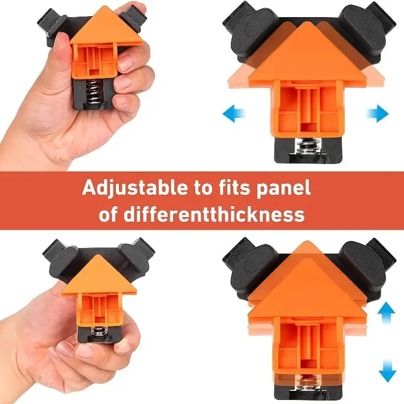 90 Degree Corner Clamp Woodworking Right Angle Clip Miter Frame Fixer