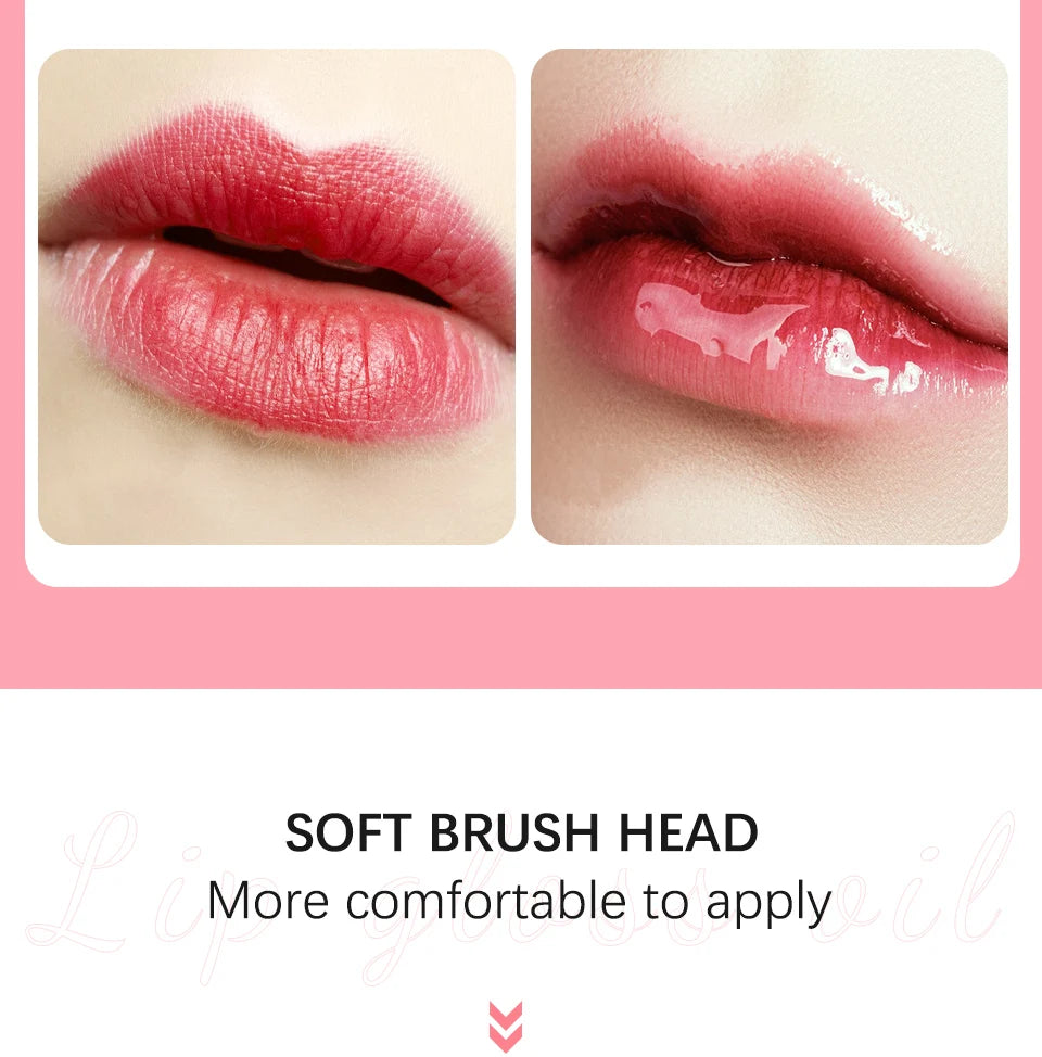 Lip Oil Plumping Gloss Crystal Jelly Moisturizing Tinted Lip Plumper - 15