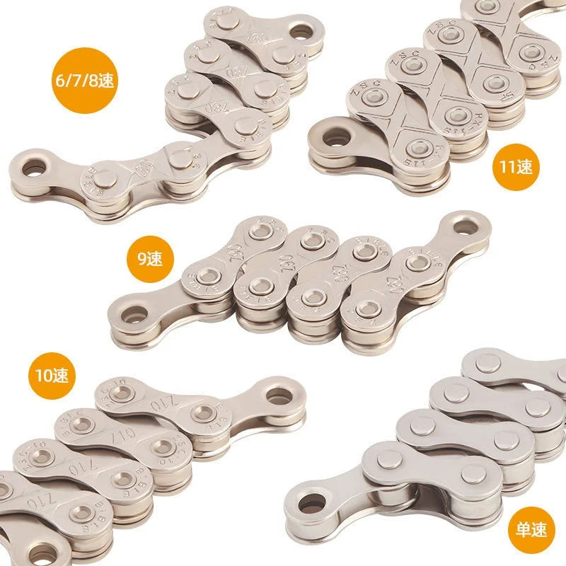 Durable Bicycle Chain for MTB Road Bike 6 7 8 9 10 11 12 Speed Gear - 4
