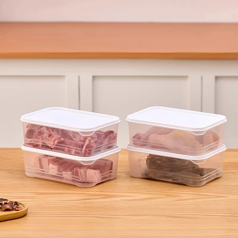 Clear Refrigerator Storage Box Food Preservation Kitchen Organizer Set - 9