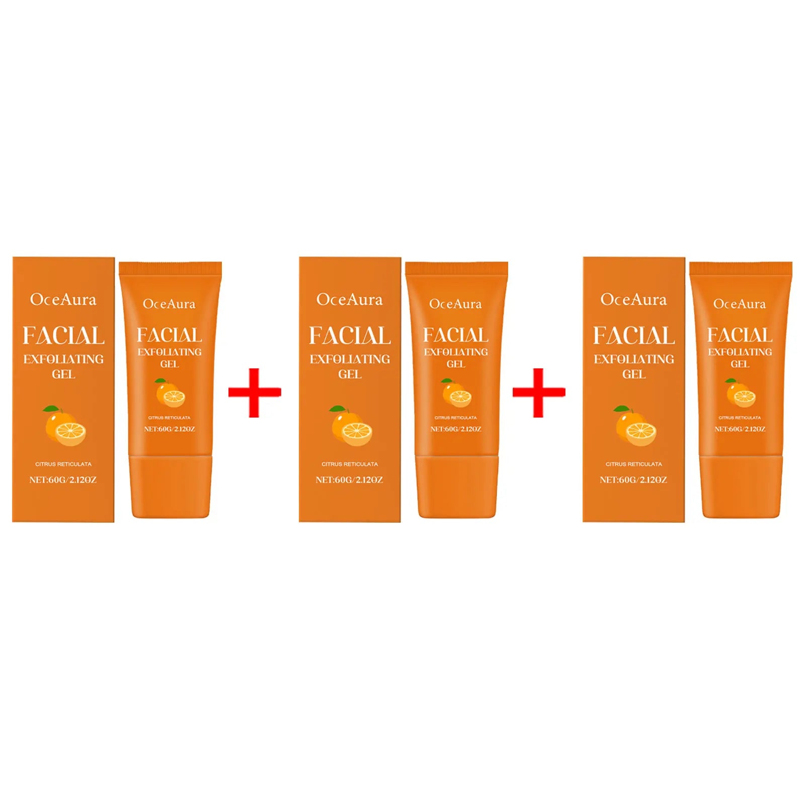 Orange Exfoliating Gel Facial Cleanser & Brightening Scrub - 14