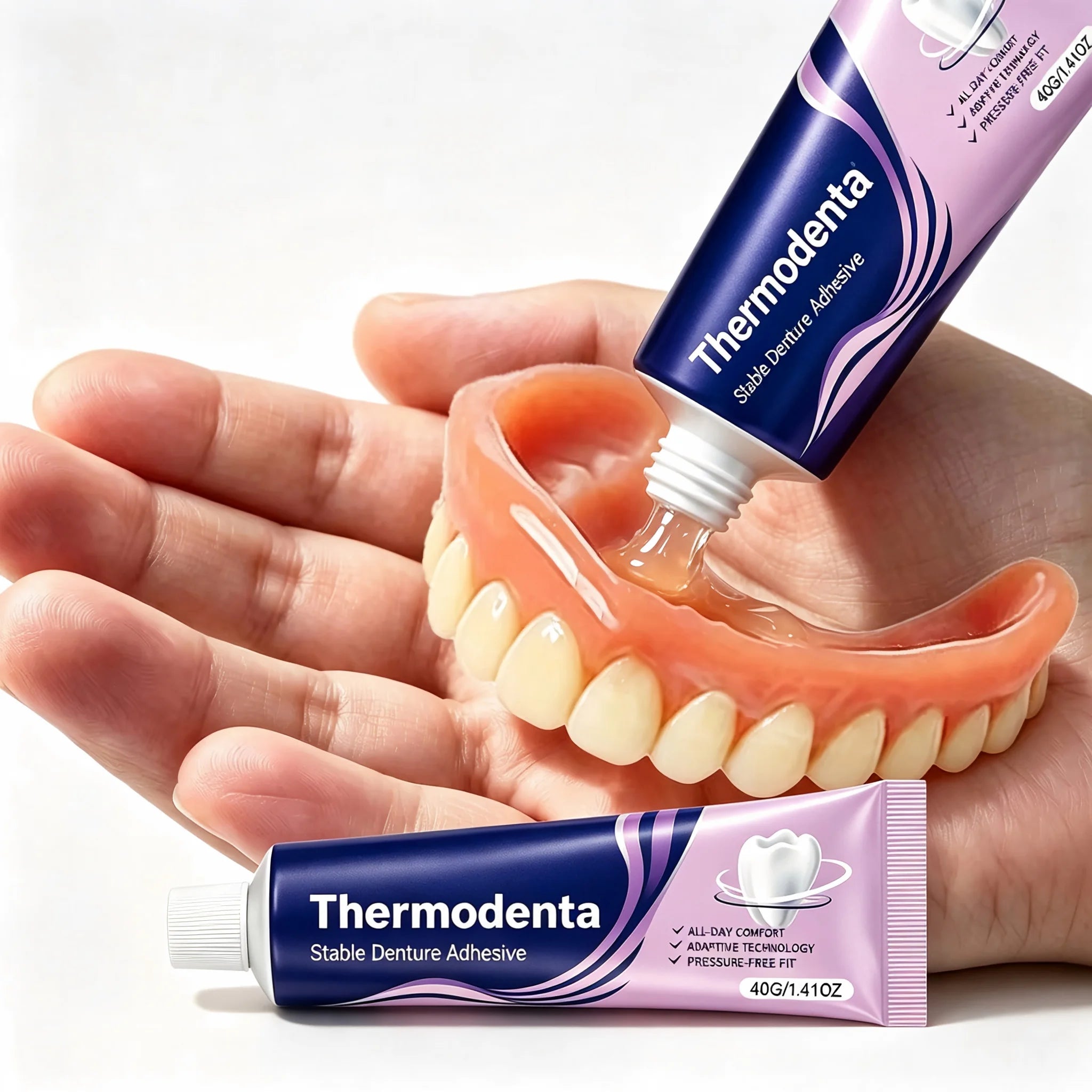 Thermoplastic Silicone Denture Cushion and Comfort Fixing Liner - 2