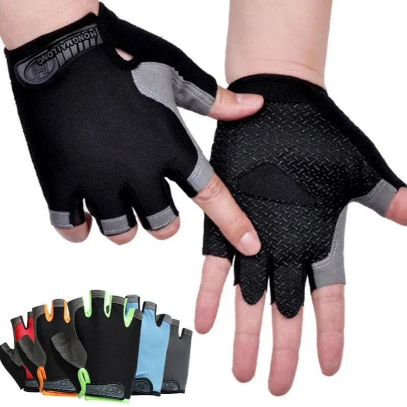 Fingerless Cycling Gloves Anti-Slip Shockproof Sports Training Mitts - 2