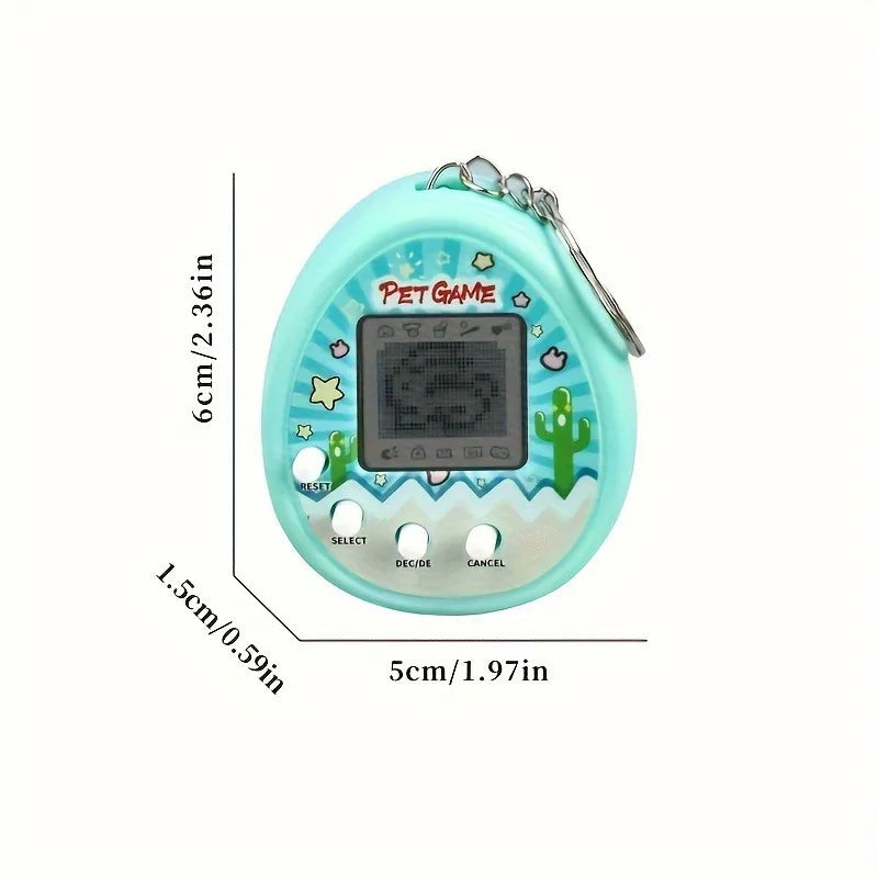 Electronic Virtual Pet Game Keychain Nostalgic Digital Animal Toy