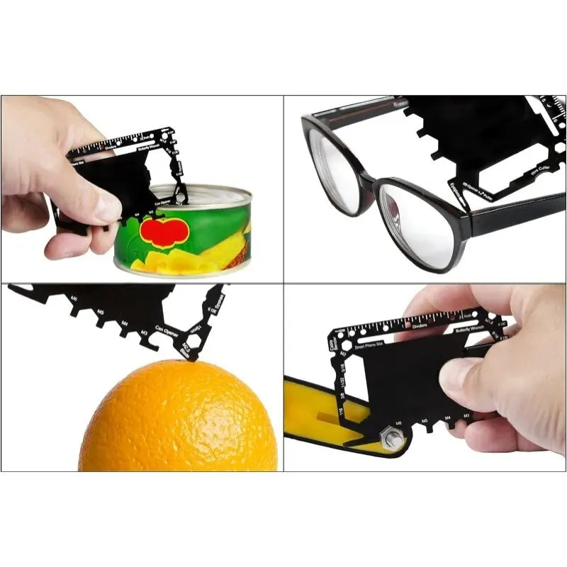 46 in 1 Multi Tool Survival Card Portable Credit Card Size Pocket Gadget - 5