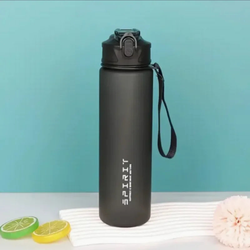 Motivational Sports Water Bottle with Time Marker and Leak Proof Straw - 32