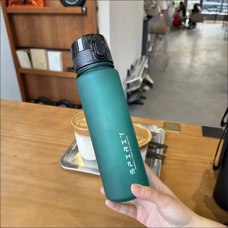 Frosted Sports Water Bottle BPA Free Portable Leakproof Fitness Cup