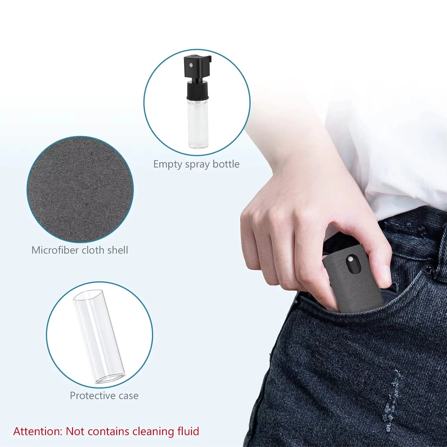 2 in 1 Screen Cleaner Spray and Microfiber Cloth for Phones and Tablets - 9