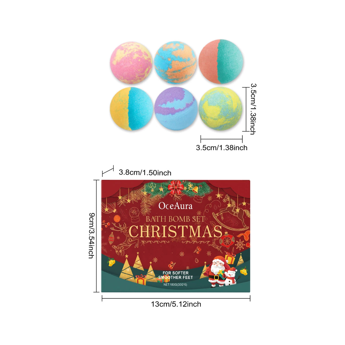 Childrens Bath Bombs Set Moisturizing Aromatherapy Relaxing Ball