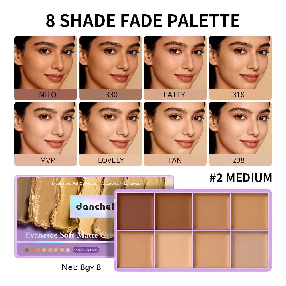 Cream Concealer Palette Full Coverage Contour & Tattoo Cover Makeup - 21
