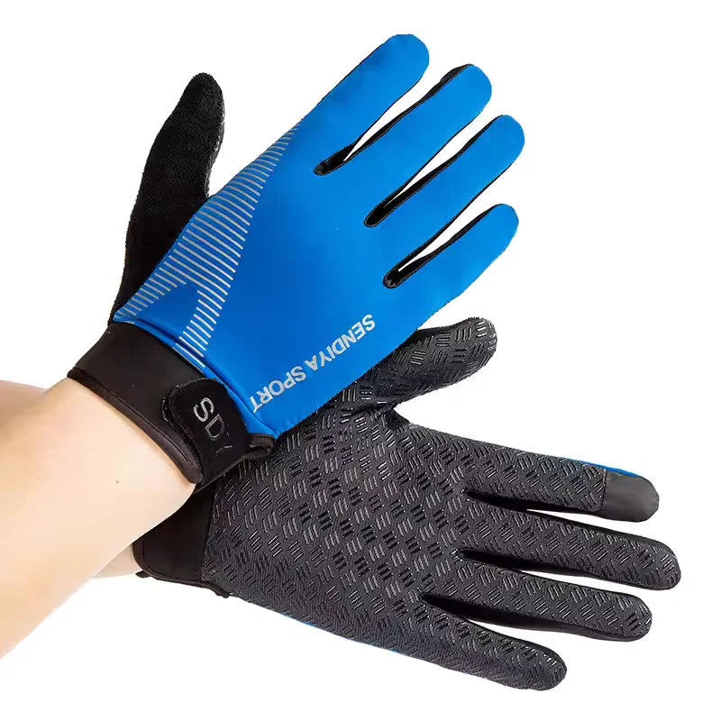 Full Finger Cycling Gloves Touch Screen MTB Bike Motorcycle Sport Gloves - 7