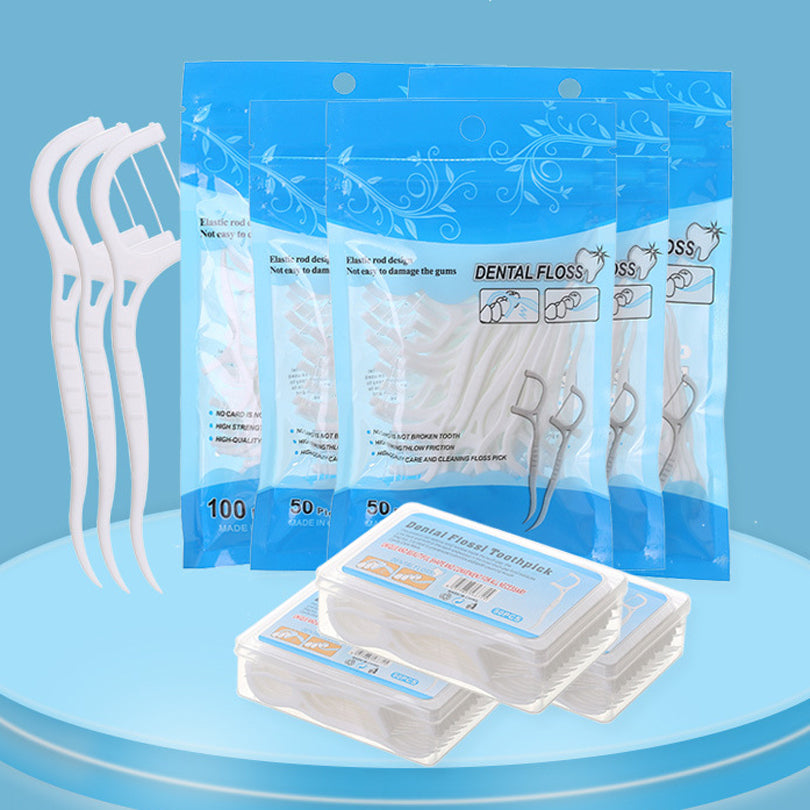 Dental Floss Picks Ultra Fine Toothpicks Interdental Cleaning Sticks