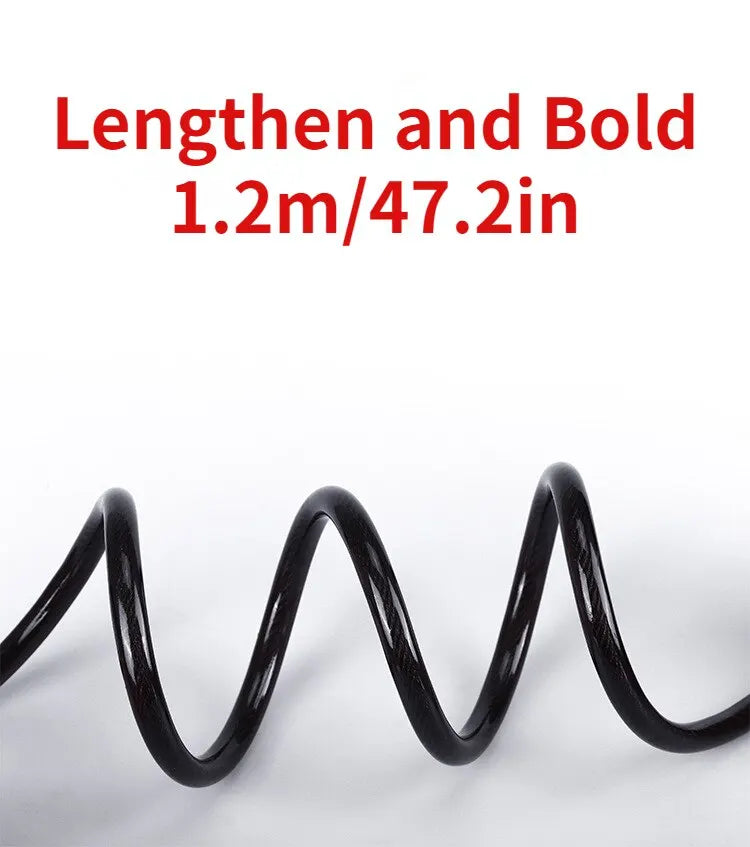 5 Digit Bicycle Cable Lock Anti Theft Bike Security Password Coil Cable