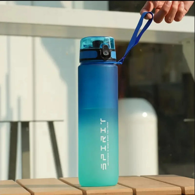 Leak-Proof Sports Water Bottle 1000ml Portable Gym Fitness Hydration Flask - 9