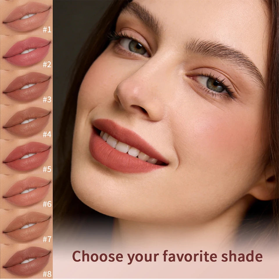 Lakerain Cushion Silk Lip Cream Matte Velvet Lip Glaze Blush - 8