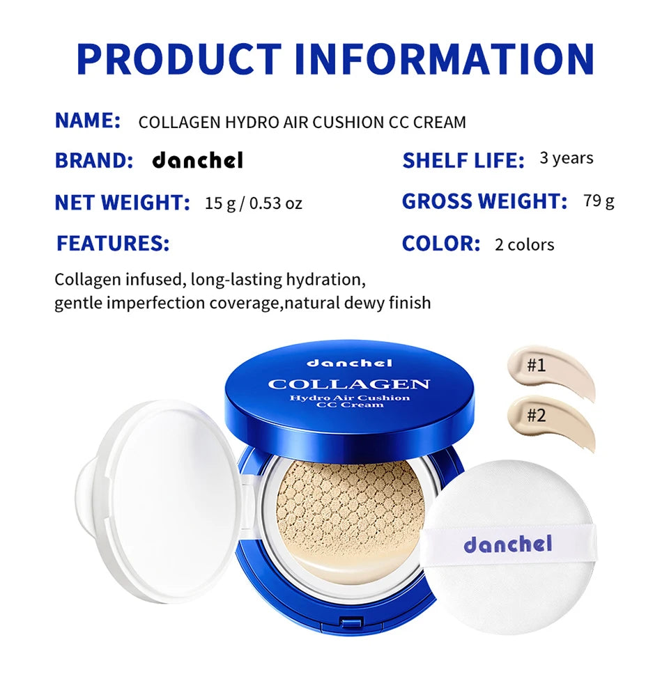 Collagen Air Cushion CC Cream Liquid Foundation Makeup