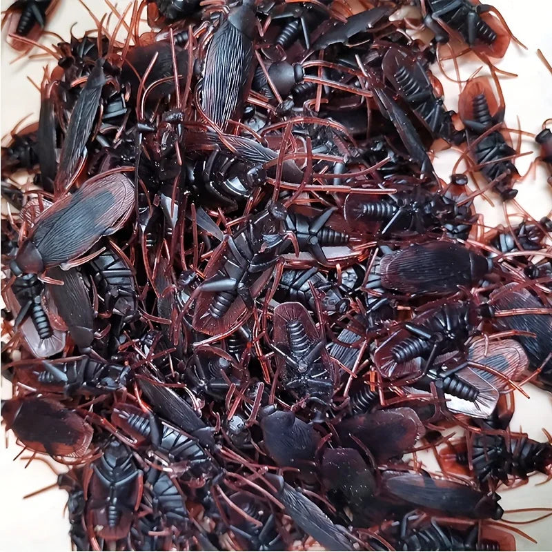 50pcs Realistic Fake Bug Prank Set Halloween Party Decor Props - 20
