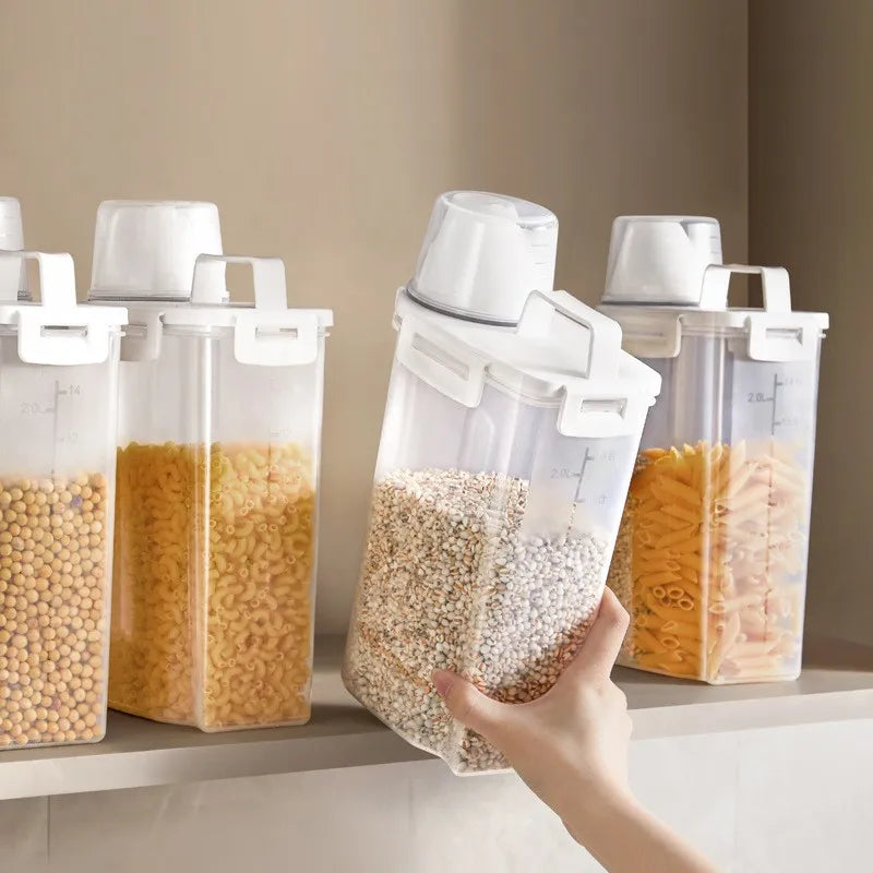 Airtight Food Storage Container Moisture Proof Kitchen Pantry Organizer - 4