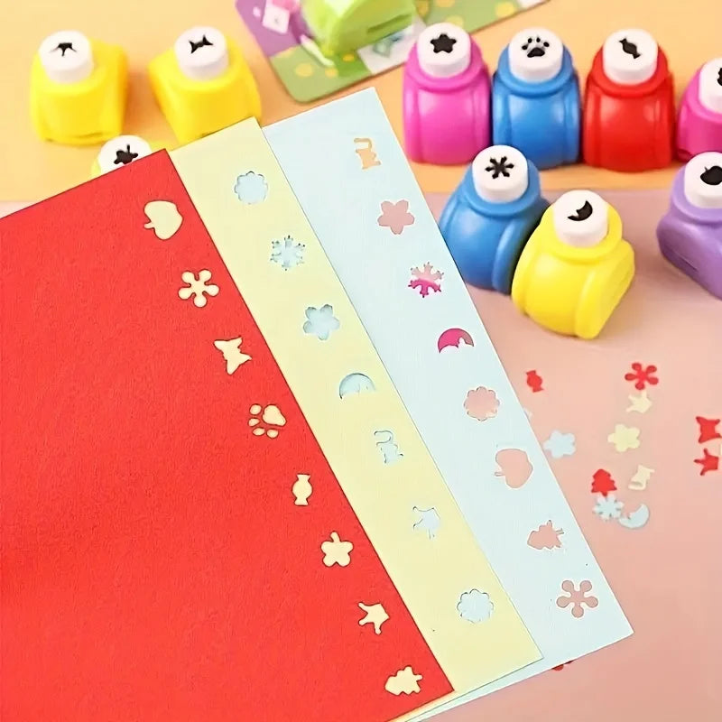 Mini Scrapbook Hole Punch Set DIY Embossing Cutter for Paper Crafts