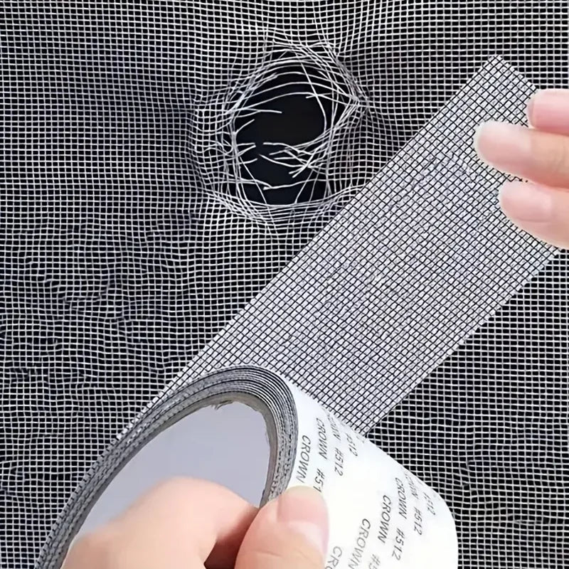 Screen Repair Tape - Window Mesh Patch Kit for Holes and Tears
