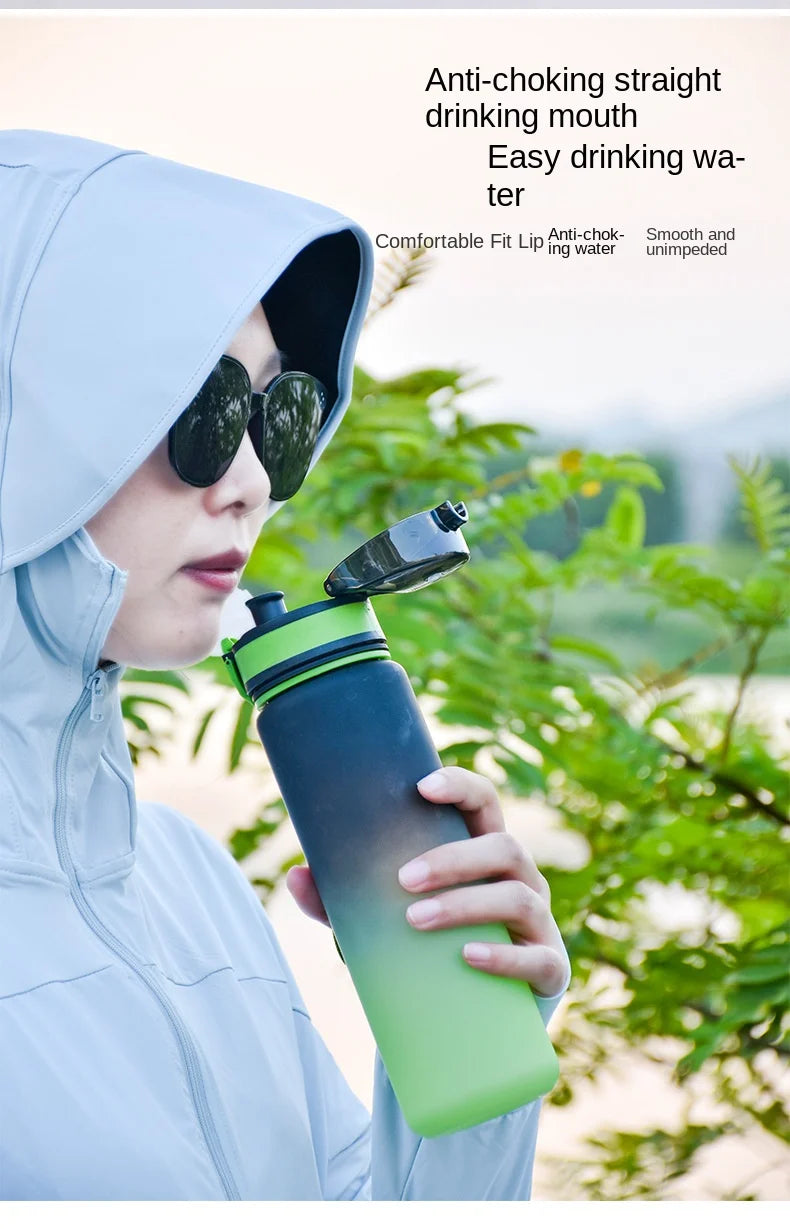 Fantia Gradient Sports Water Bottle Leakproof Fitness Gym Drinking Cup - 13