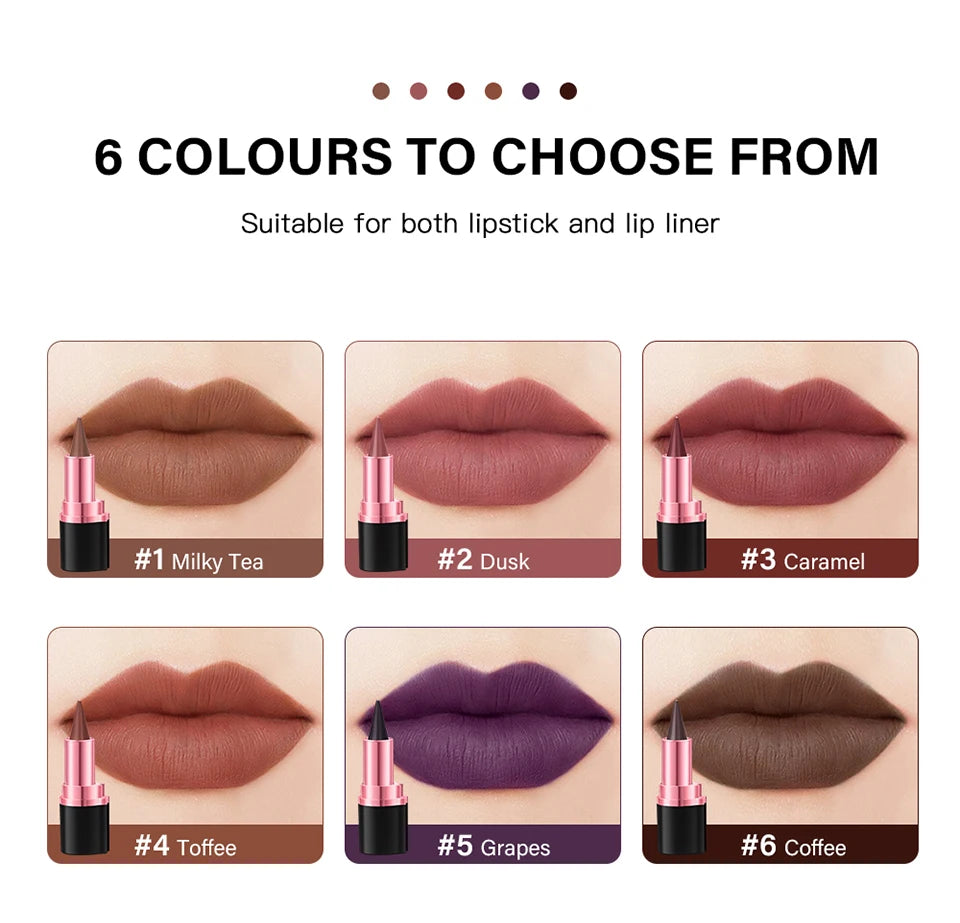 Gradient Lip Liner Lipstick Waterproof Matte Makeup - 19