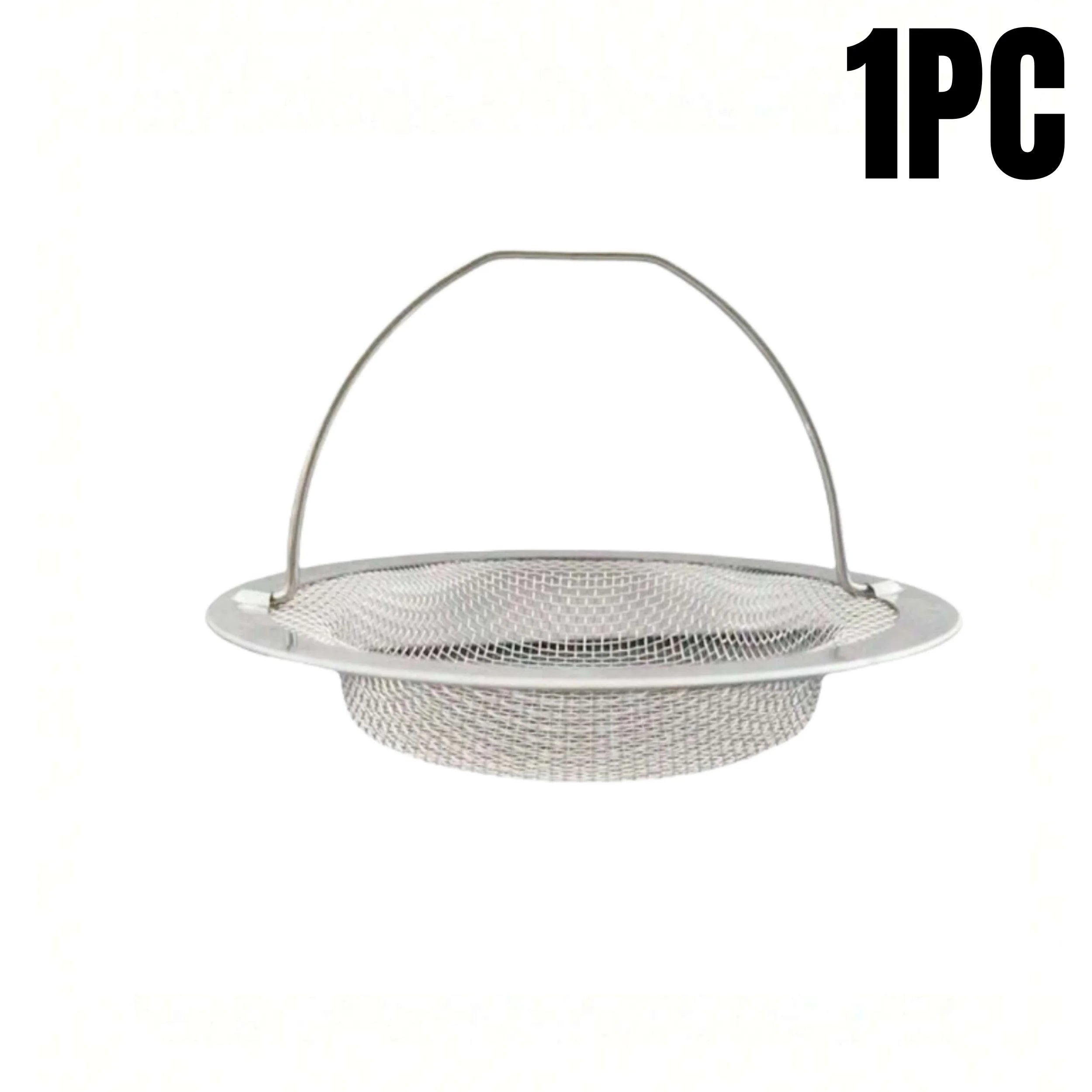Stainless Steel Kitchen Sink Strainer and Drain Filter Basket with Handle - 15