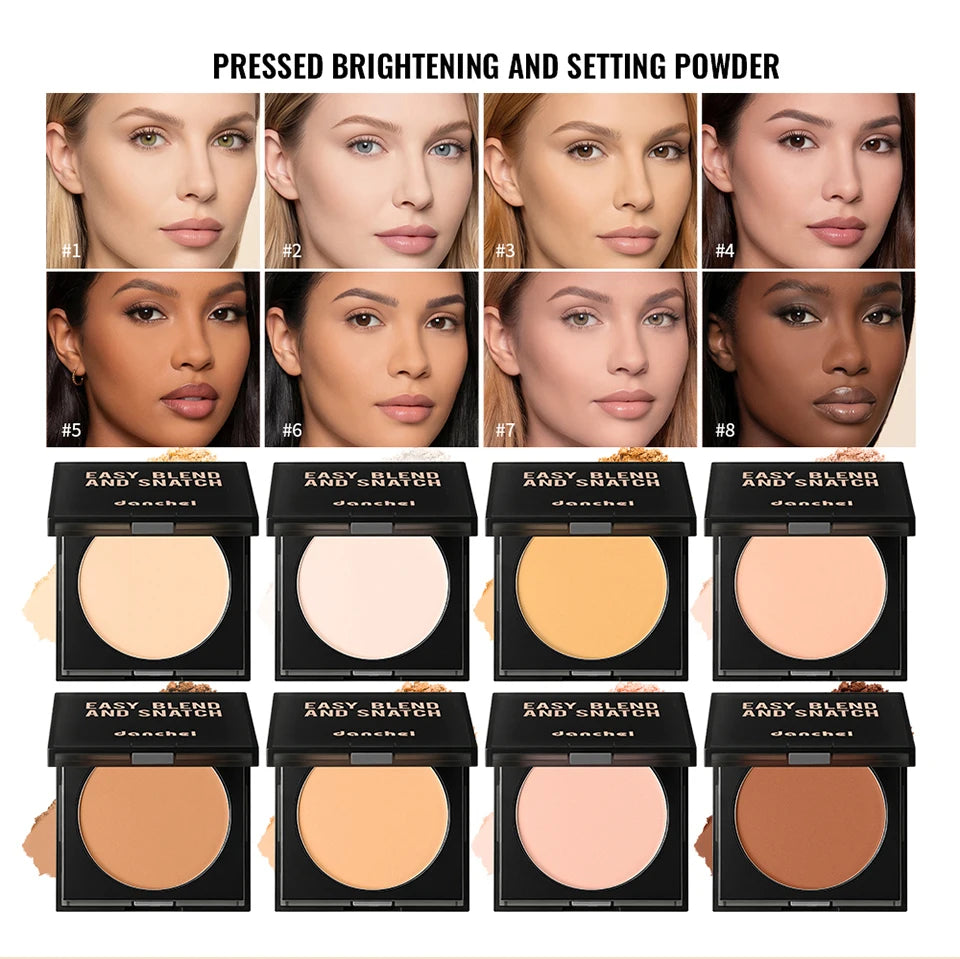 Soft Matte Pressed Powder Oil Control Setting Powder Face Makeup