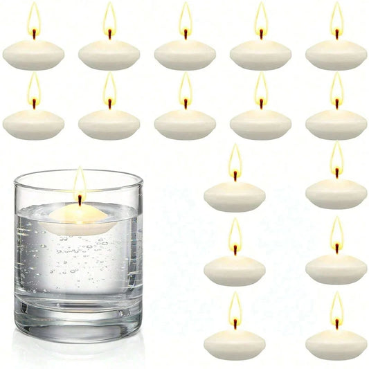 Floating Disc Candles Unscented Romantic Decor for Weddings and Parties