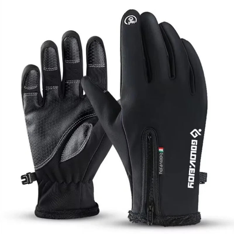 Winter Thermal Cycling Gloves Waterproof Touch Screen Motorbike Mittens - 16