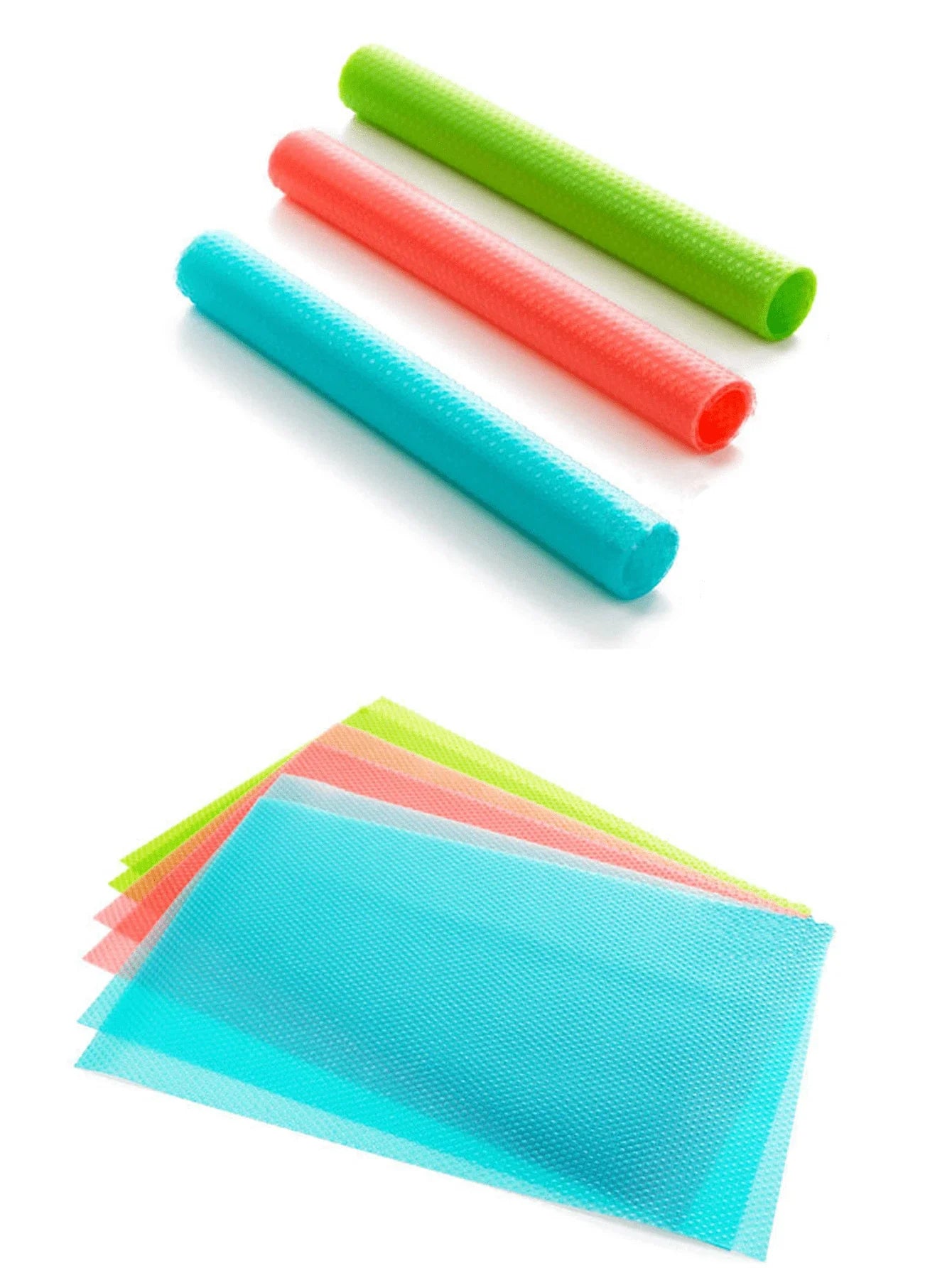 4 Pack Refrigerator Shelf Liners Washable Waterproof Fridge Mats