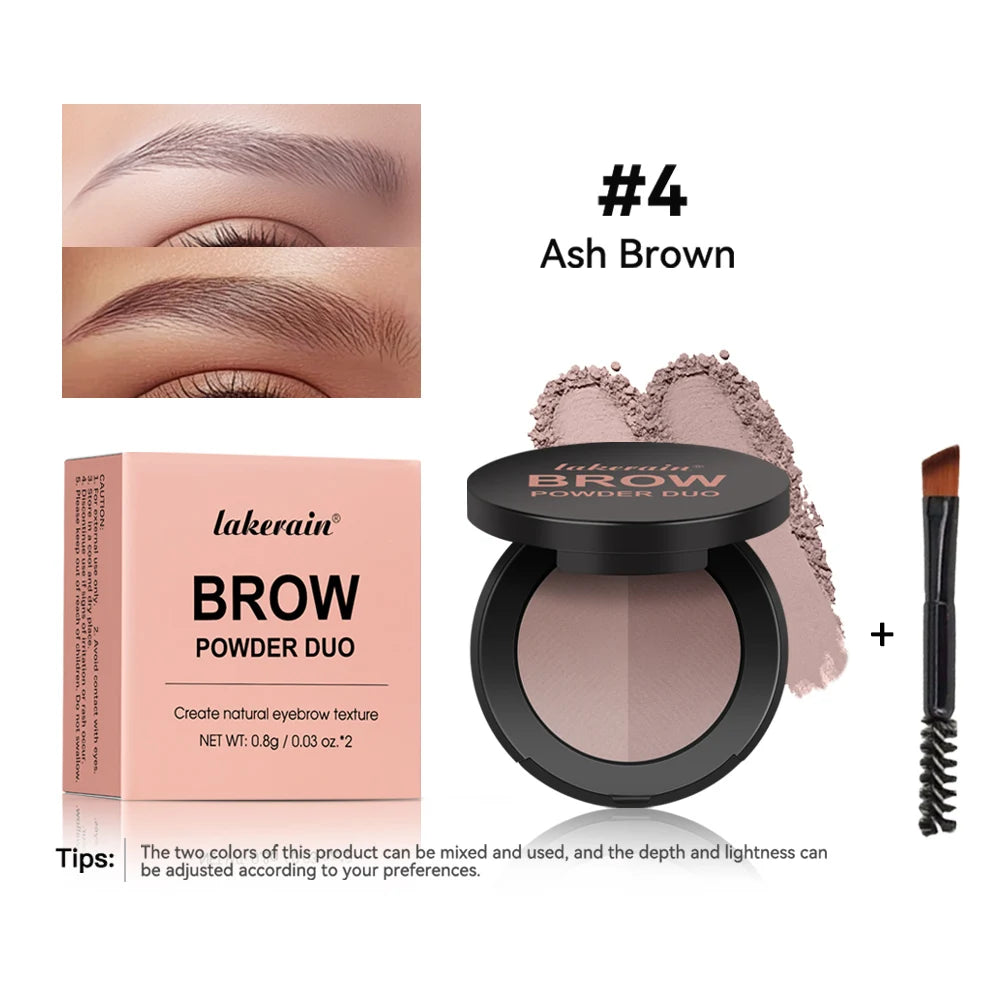 Two-Color Eyebrow Powder Long Lasting Contour and Nose Shadow Makeup - 22