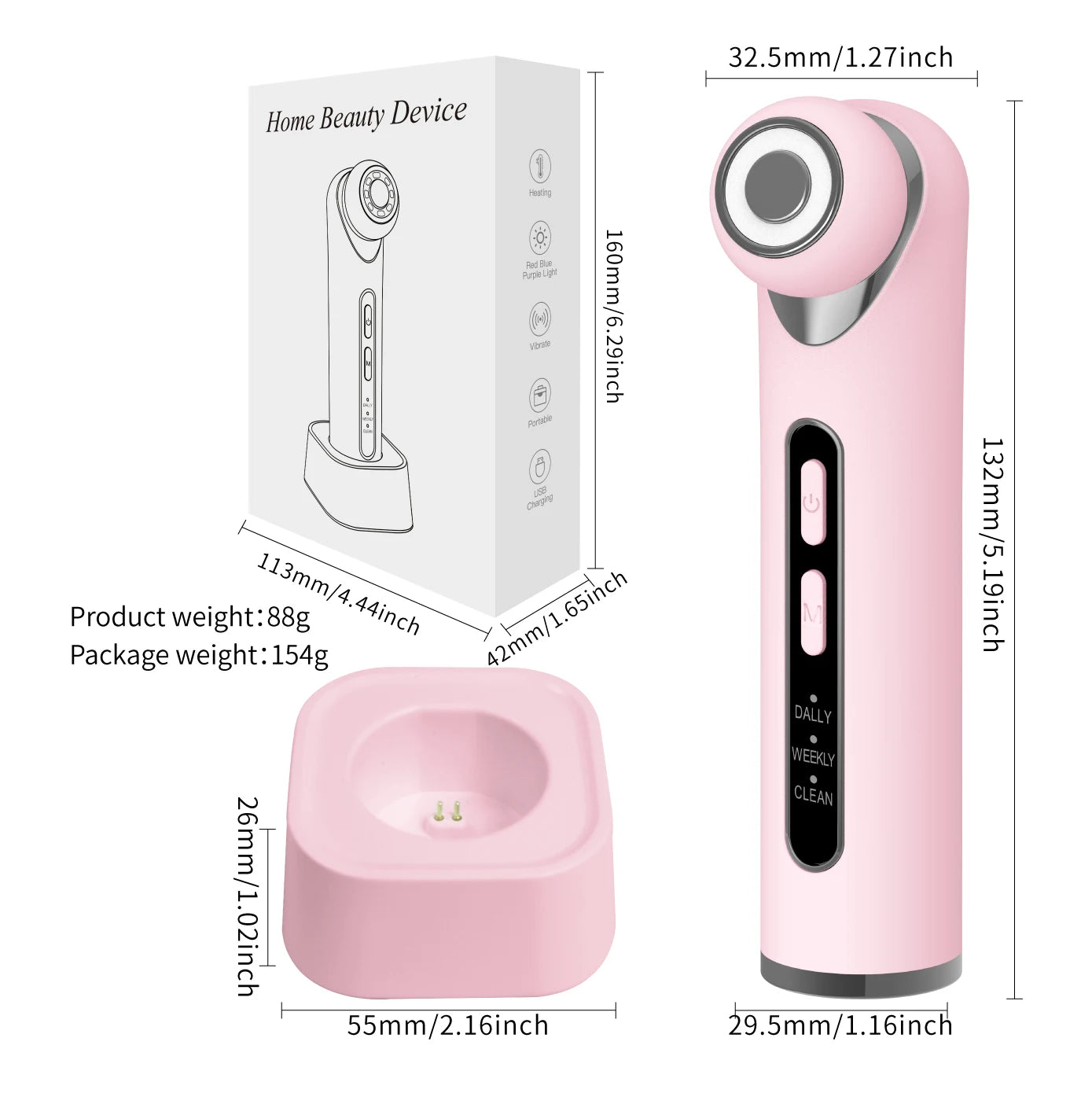 LED Photon Eye Facial Massager Eye Beauty Wand - 5