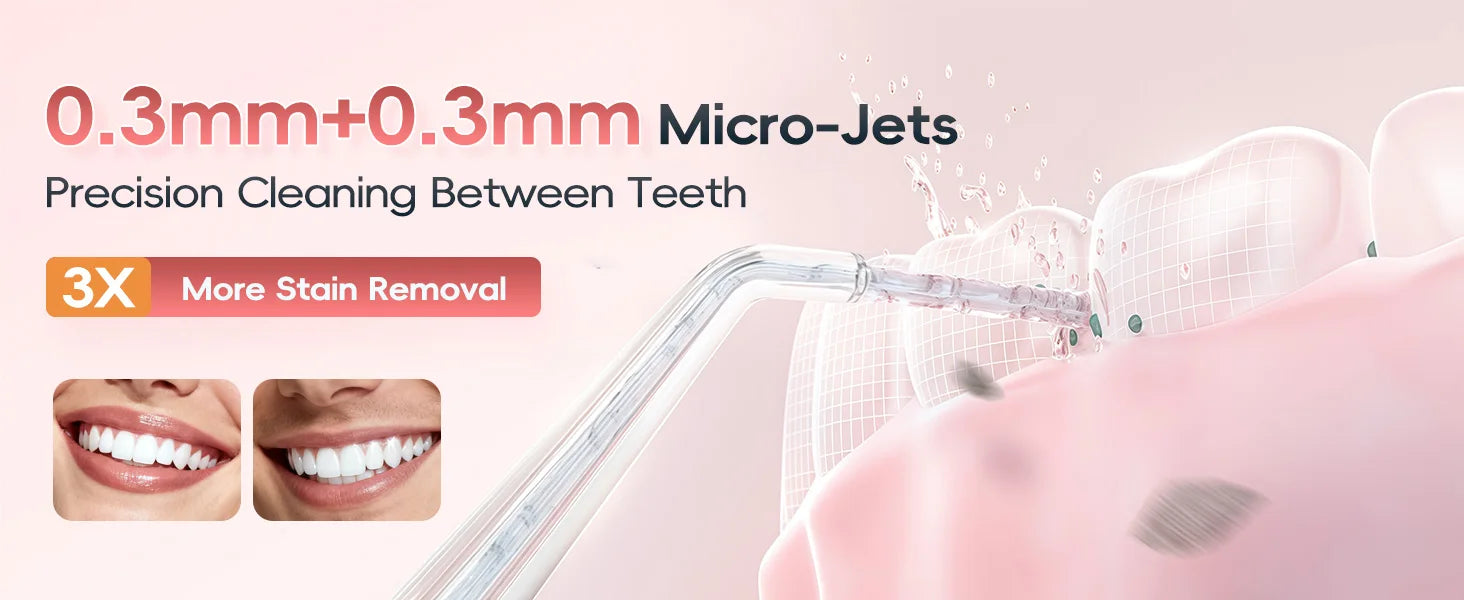 Mornwell D52 Rechargeable Portable Water Flosser Teeth Cleaner - 8