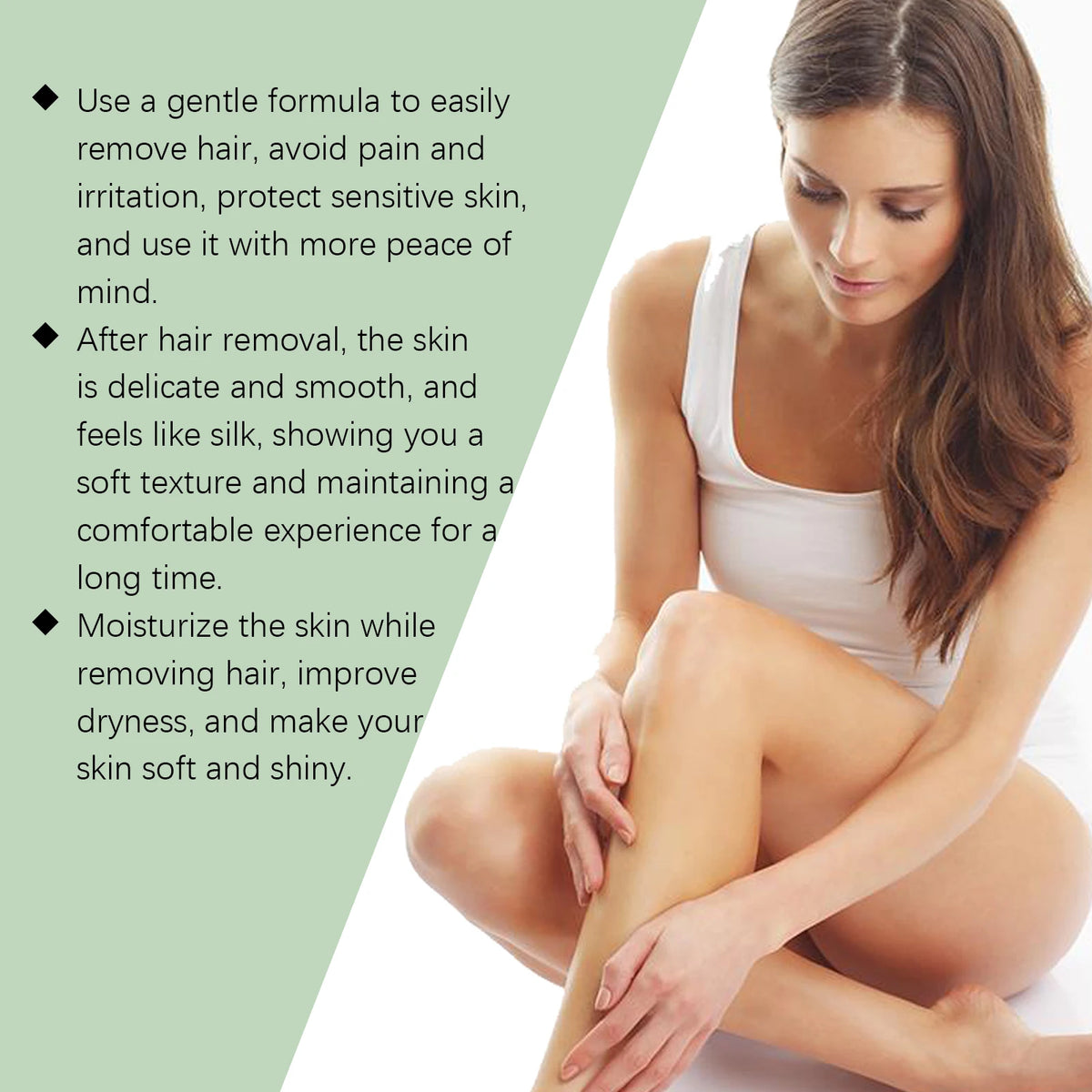 Aloe Vera Hair Removal Cream Painless Depilatory Cream for Smooth Skin