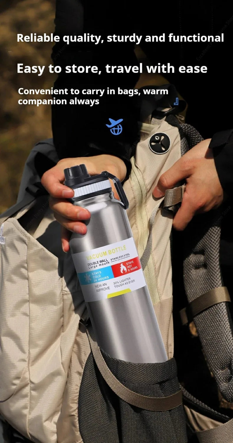 Insulated Stainless Steel Vacuum Flask Thermal Water Bottle Sport Cup - 10